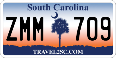SC license plate ZMM709