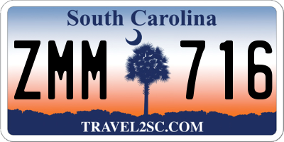 SC license plate ZMM716