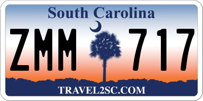 SC license plate ZMM717