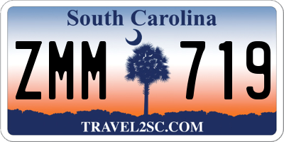 SC license plate ZMM719