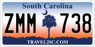 SC license plate ZMM738