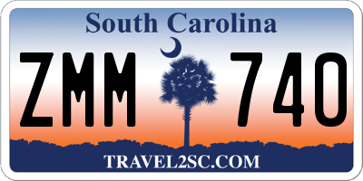 SC license plate ZMM740