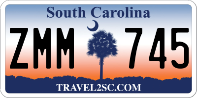 SC license plate ZMM745