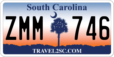 SC license plate ZMM746