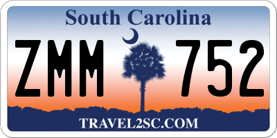 SC license plate ZMM752