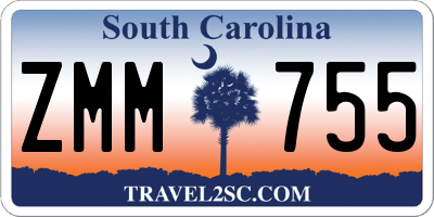 SC license plate ZMM755