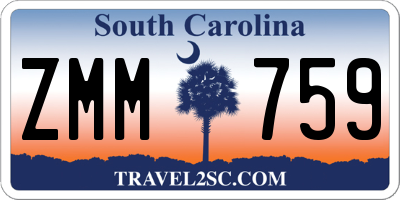SC license plate ZMM759