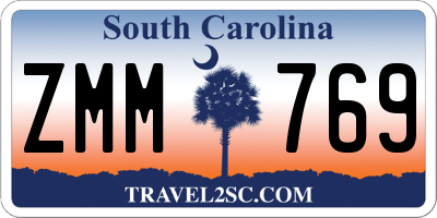 SC license plate ZMM769