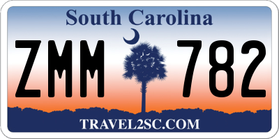 SC license plate ZMM782
