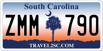 SC license plate ZMM790