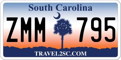 SC license plate ZMM795