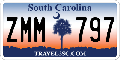 SC license plate ZMM797