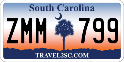 SC license plate ZMM799