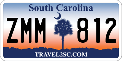 SC license plate ZMM812