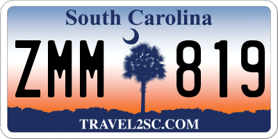 SC license plate ZMM819