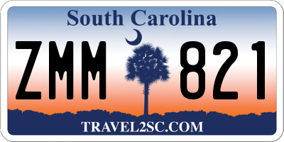 SC license plate ZMM821