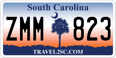 SC license plate ZMM823