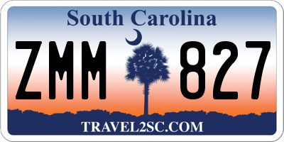 SC license plate ZMM827