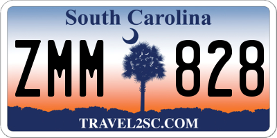 SC license plate ZMM828