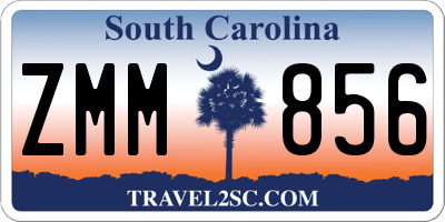 SC license plate ZMM856