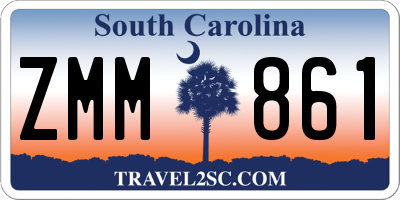 SC license plate ZMM861