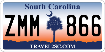 SC license plate ZMM866