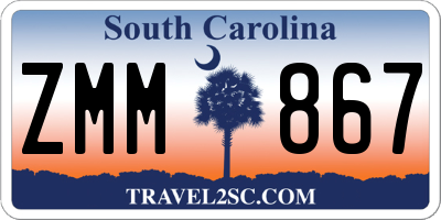 SC license plate ZMM867