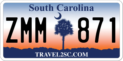 SC license plate ZMM871