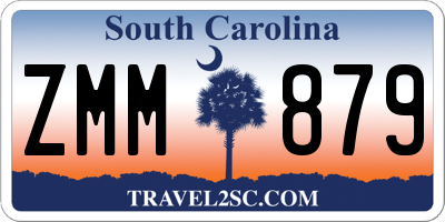 SC license plate ZMM879