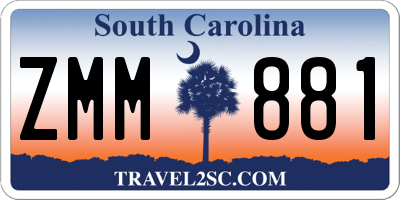 SC license plate ZMM881