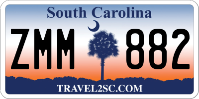 SC license plate ZMM882