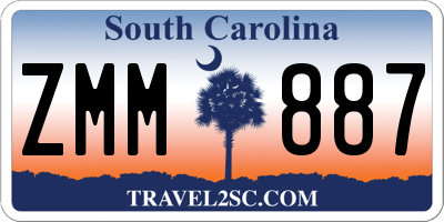 SC license plate ZMM887
