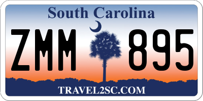 SC license plate ZMM895