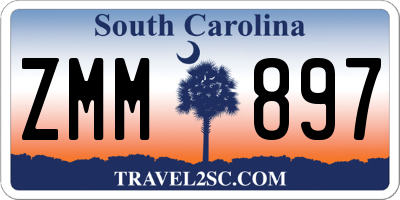 SC license plate ZMM897