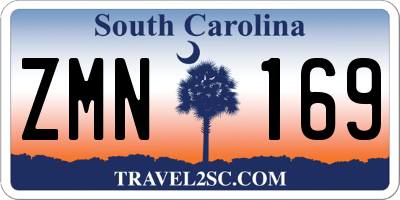 SC license plate ZMN169