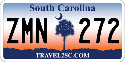 SC license plate ZMN272