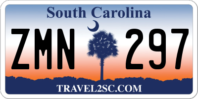 SC license plate ZMN297