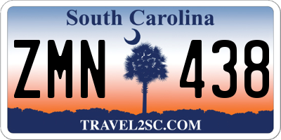SC license plate ZMN438