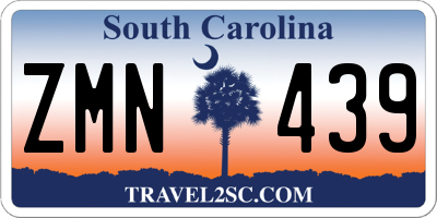 SC license plate ZMN439