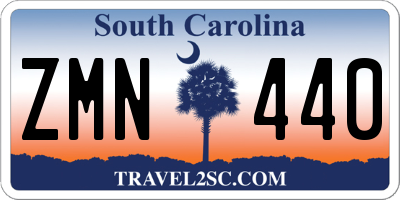 SC license plate ZMN440