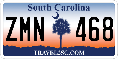 SC license plate ZMN468