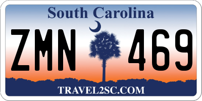 SC license plate ZMN469