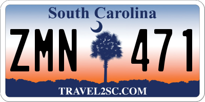 SC license plate ZMN471