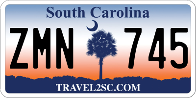 SC license plate ZMN745