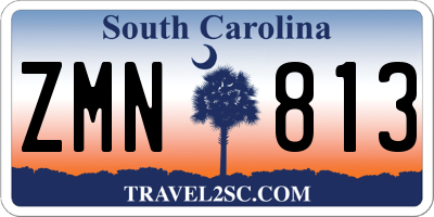 SC license plate ZMN813