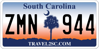 SC license plate ZMN944