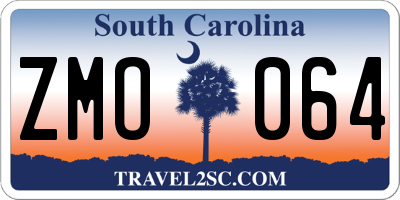 SC license plate ZMO064