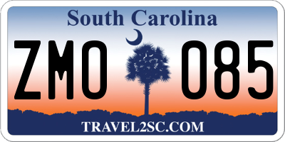 SC license plate ZMO085