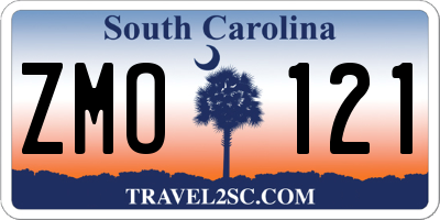 SC license plate ZMO121