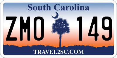 SC license plate ZMO149